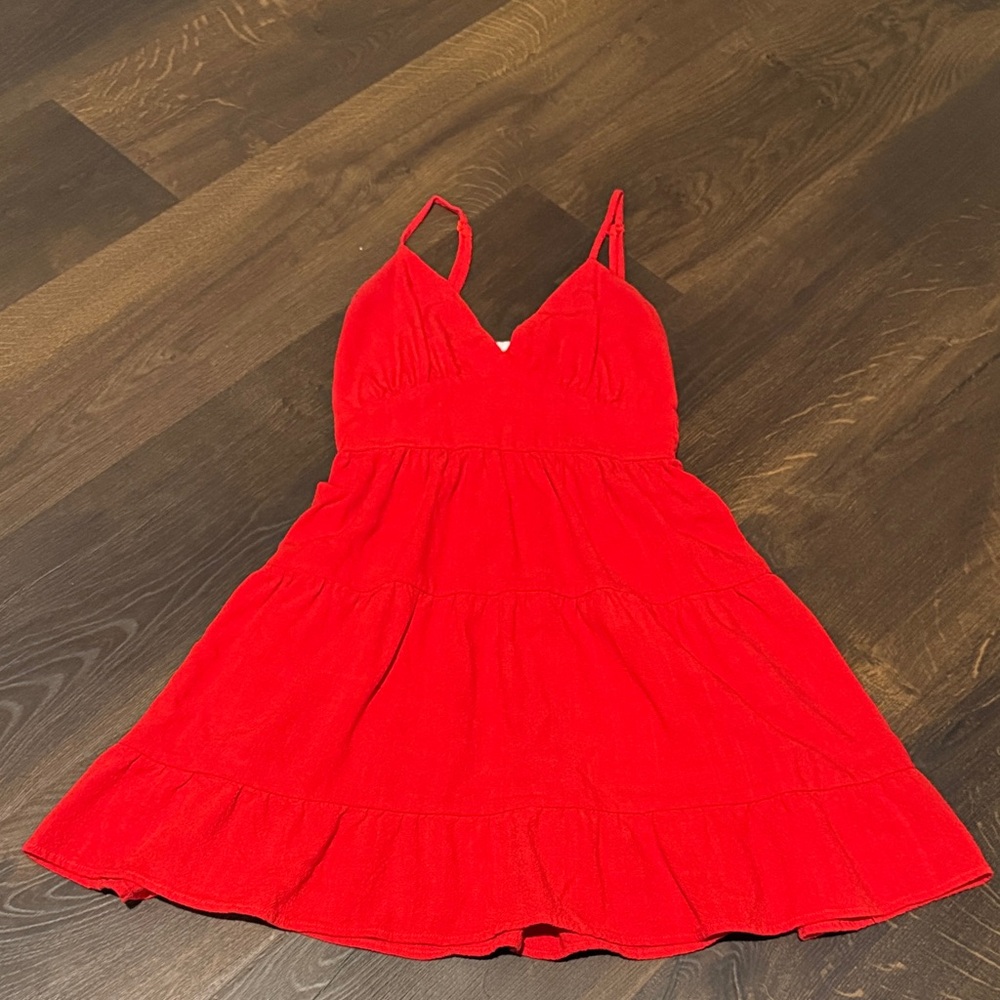 Monteau Red Sleeveless Dress